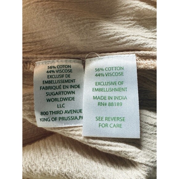 Lilly Pulitzer Gauzy Peach Shandy Resort Tassel Top Size XL Boho Beach Travel - Picture 5 of 6